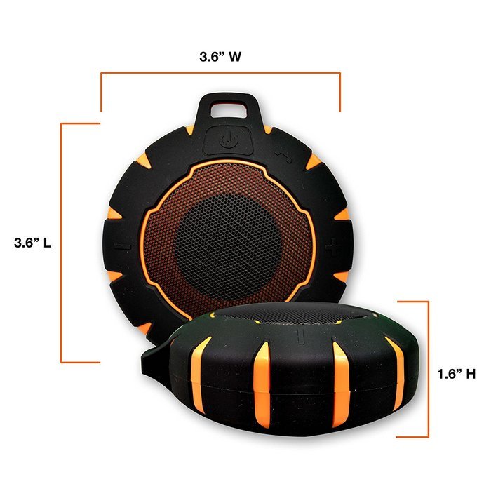 KwikSafety IPX7 Shockproof Dustproof Waterproof Rugged Portable Bluetooth Speaker with Built-in Mic and HandsFree... N3