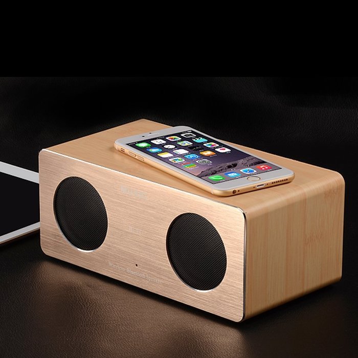 Osaier&reg; Wooden Style Portable Indoor/Outdoor Wireless Stereo Bluetooth Speaker - Enjoy the Ultimate Music Experience N6