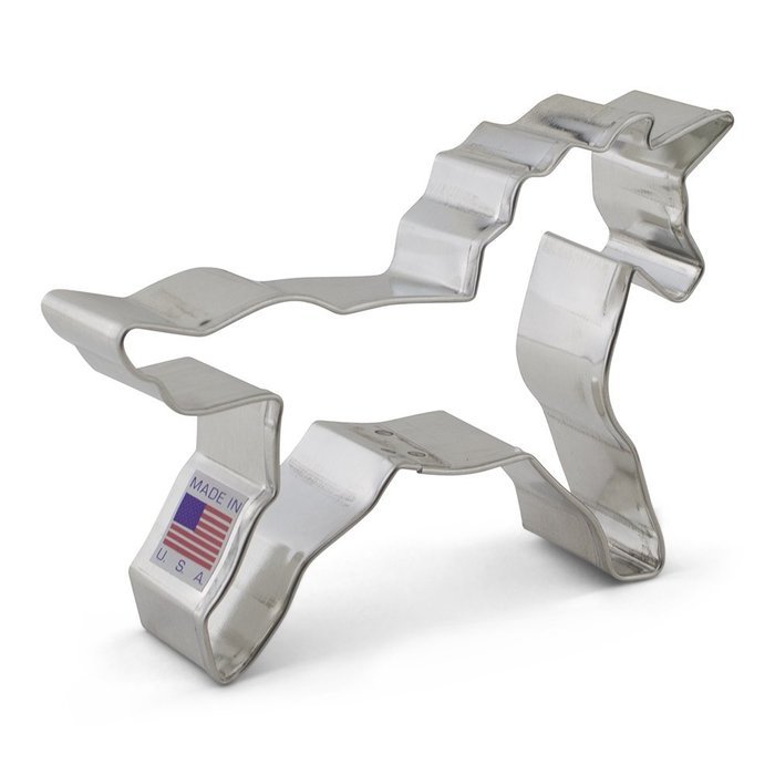 Ann Clark Unicorn Cookie and Fondant Cutter - 4.5 Inches - US Tin Plated Steel