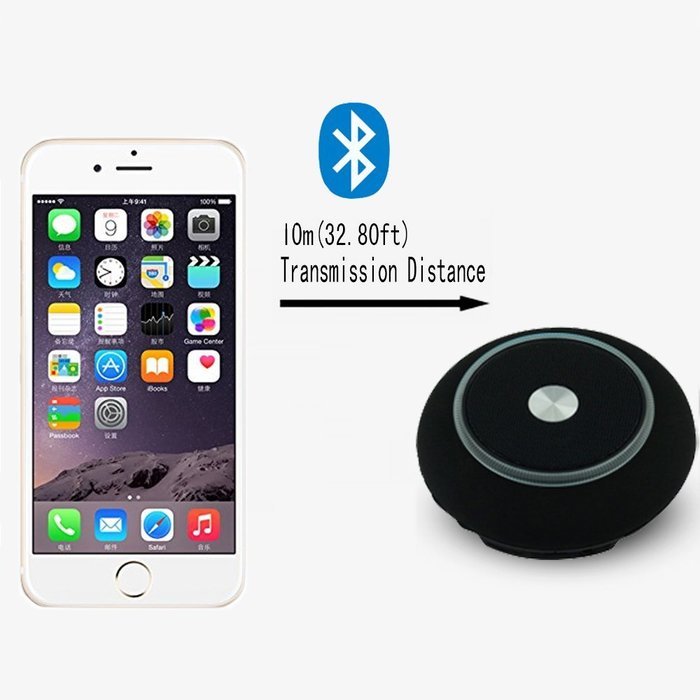 iUFO Portable Wireless Bluetooth Speaker Colorful Light Bell Compatible with iPhone/iPad/iPod/Smartphones/Tablets...