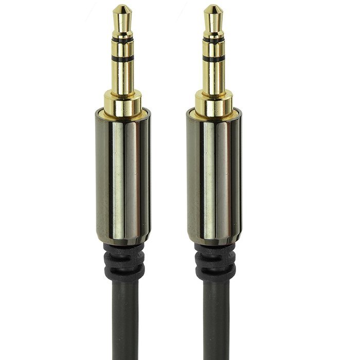 Mediabridge 3.5mm Male To Male Stereo Audio Cable (4 Feet) - Step Down Design - (Part# MPC-35-4 ) N2