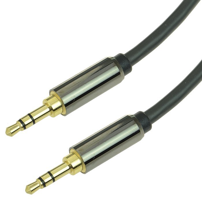 Mediabridge 3.5mm Male To Male Stereo Audio Cable (4 Feet) - Step Down Design - (Part# MPC-35-4 ) N8