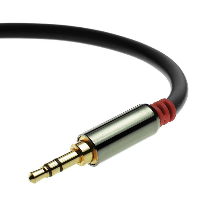 Mediabridge 3.5mm Male To Male Stereo Audio Cable (4 Feet) - Step Down Design - (Part# MPC-35-4 ) N11