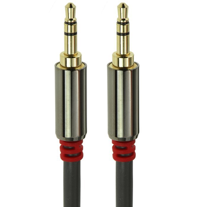 Mediabridge 3.5mm Male To Male Stereo Audio Cable (4 Feet) - Step Down Design - (Part# MPC-35-4 ) N12