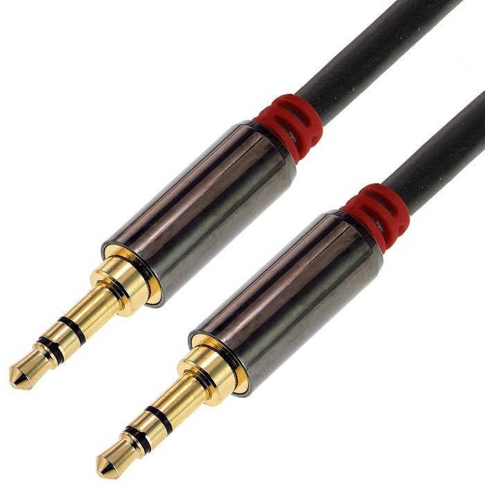 Mediabridge 3.5mm Male To Male Stereo Audio Cable (4 Feet) - Step Down Design - (Part# MPC-35-4 ) N13
