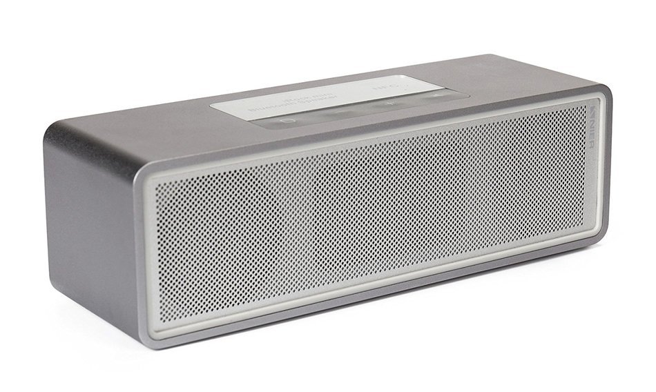NIER iRock Mini Portable Wireless Bluetooth Speaker With Aluminum Housing, 7.5W2 Total 15W, Powerful Sound(Grey)