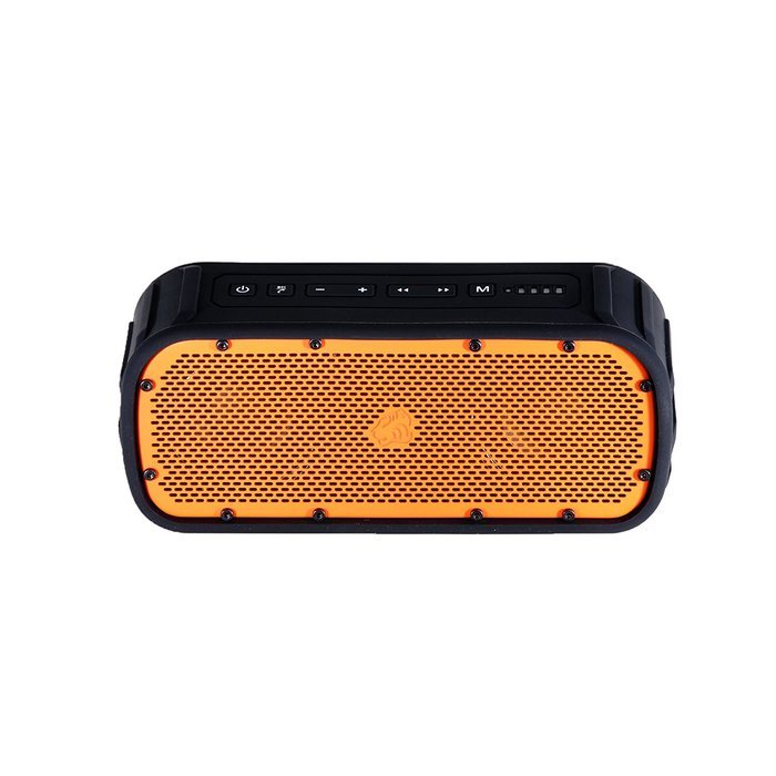 Timo Corbett I, TM-BT003-2015A-OR, Rugged and Waterproof Wireless Bluetooth Speaker (Orange)
