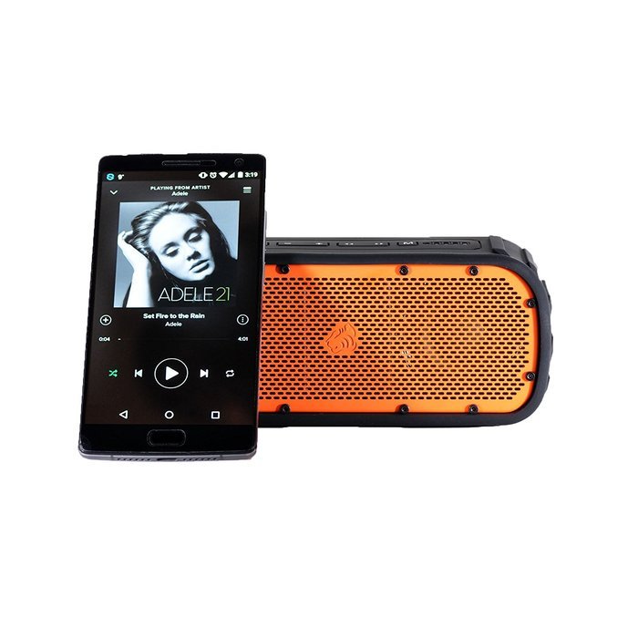 Timo Corbett I, TM-BT003-2015A-OR, Rugged and Waterproof Wireless Bluetooth Speaker (Orange) N3