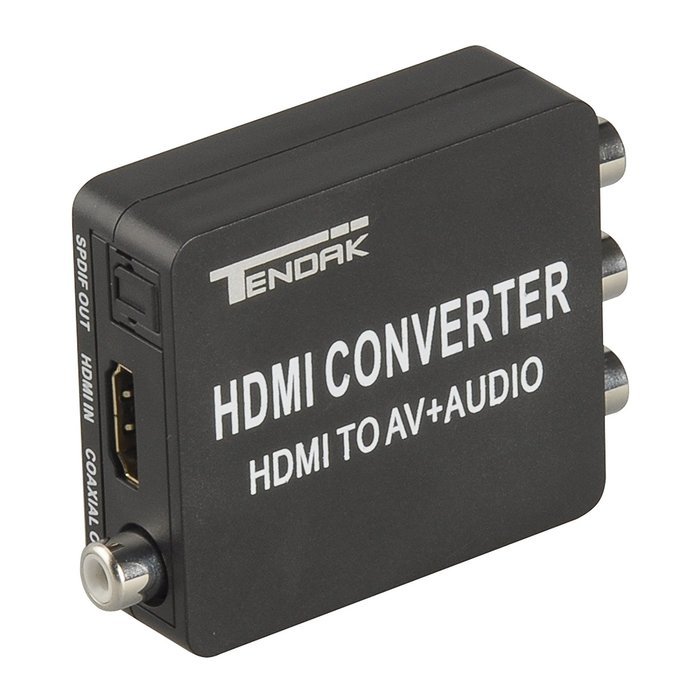 Tendak 3RCA AV CVBS Composite & S-Video R/L Audio to HDMI Converter Adapter Upscaler Support 720P/1080P with 3RCA... N15