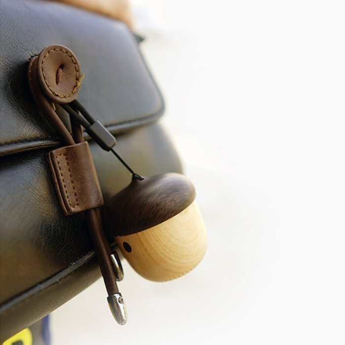 Imitation Wooden Speakerphone Sound Mini Portable Wireless Bass Small Nut Shape Bluetooth Speaker For iPhone Or... N4