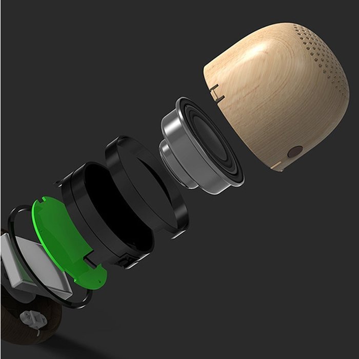 Imitation Wooden Speakerphone Sound Mini Portable Wireless Bass Small Nut Shape Bluetooth Speaker For iPhone Or... N7
