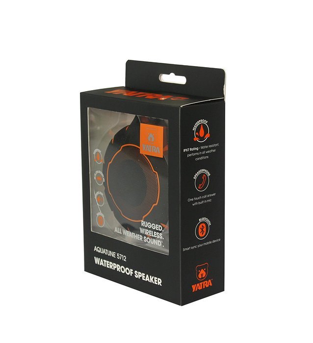 Yatra Aquatune 5712 - Portable Waterproof Rugged Wireless Bluetooth Speaker (Orange) N3
