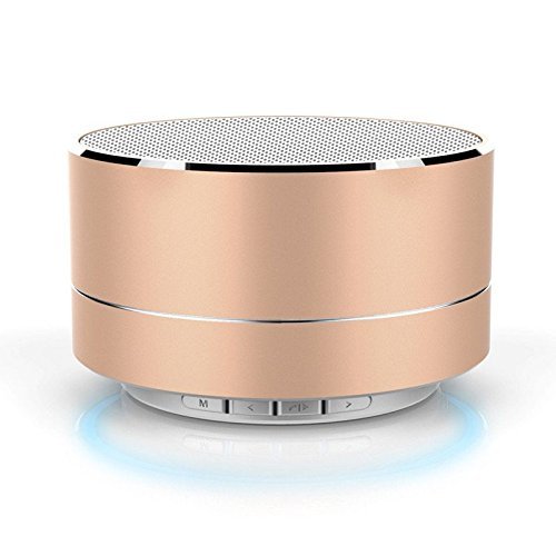 OWIKAR&reg; Mini Portable Wireless Bluetooth Speaker LED Light Stereo Metal Super Bass Handfree Speakerphone Built-in...