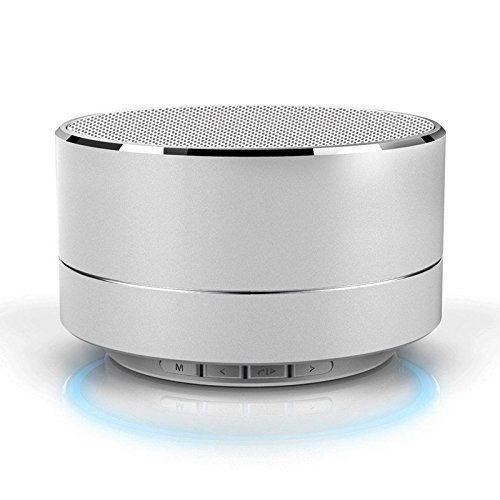 OWIKAR&reg; Mini Portable Wireless Bluetooth Speaker LED Light Stereo Metal Super Bass Handfree Speakerphone Built-in... N10