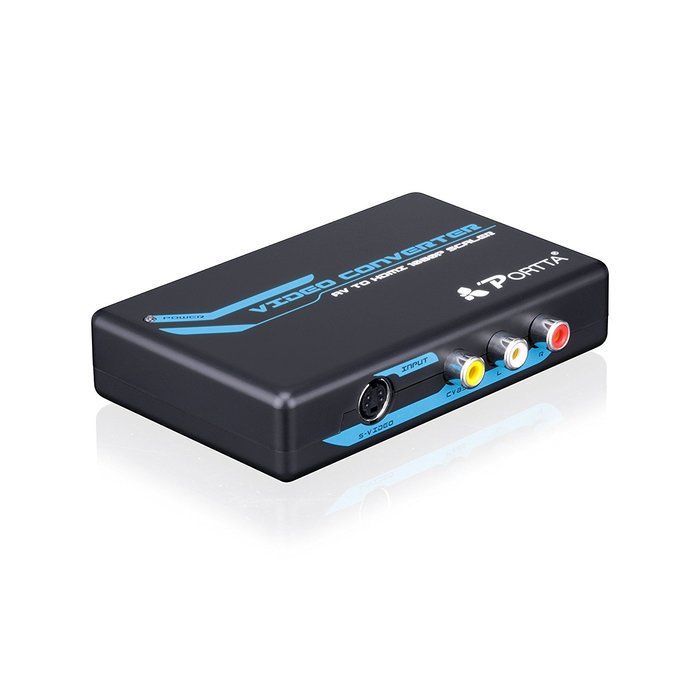 Portta PETCSHP AV/ CVBS Composite RCA + S-Video to HDMI Converter v1.3 up Scaler support 720p 1080p&nbsp;And&nbsp;S-Video... N2