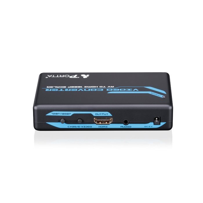 Portta PETCSHP AV/ CVBS Composite RCA + S-Video to HDMI Converter v1.3 up Scaler support 720p 1080p&nbsp;And&nbsp;S-Video... N4