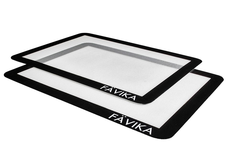 Silicone Baking Mat Set (x2) (11" x 15" Half Sheet) Premium 100% Non-Stick Baking Mat - Professional Grade Silicone... N3