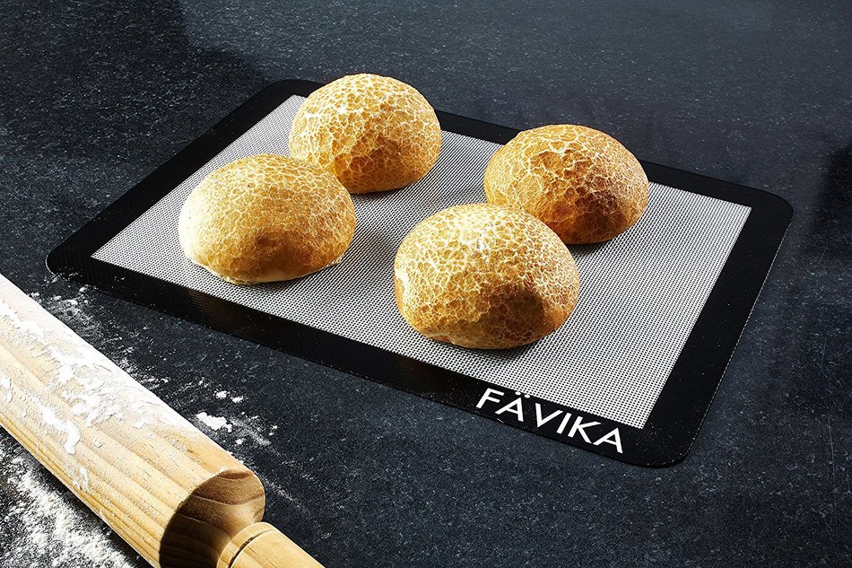Silicone Baking Mat Set (x2) (11" x 15" Half Sheet) Premium 100% Non-Stick Baking Mat - Professional Grade Silicone... N4