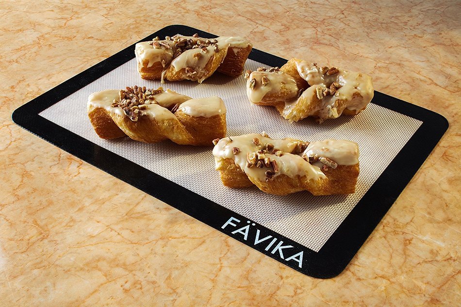 Silicone Baking Mat Set (x2) (11" x 15" Half Sheet) Premium 100% Non-Stick Baking Mat - Professional Grade Silicone... N6