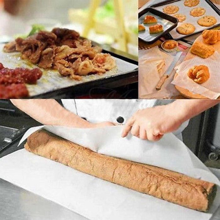 5M Parchment Paper Silicone Baking Mat Pad Roll Wax Non Stick Kitchen -1 Pack