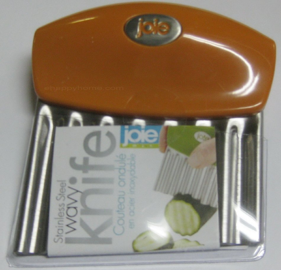 Joie Fruit And Vegetable Wavy Chopper Knife Stainless Steel Blade (Colors may vary)
