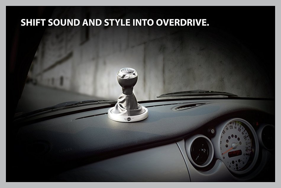 MINI Cooper PF-327 Gear Shift Bluetooth 3.0 NFC Wireless Portable Speaker hands free speaker - Black N4