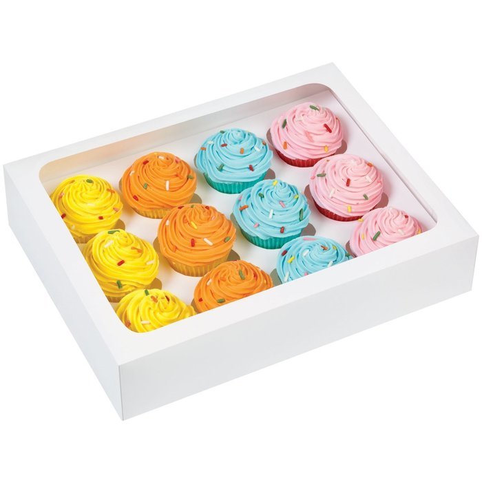 Wilton White Rectangle Boxes, 3 Count N4