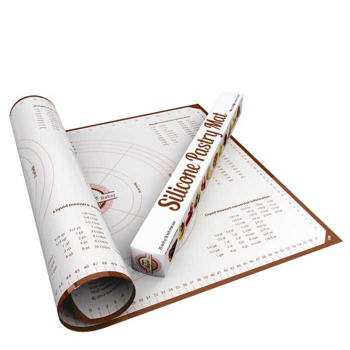 Simple Baker Extra Thick, Extra Large Silicone Pastry Mat with Measurements, 25"x18" Non-Slip 0.7mm Thick Sheet... N2