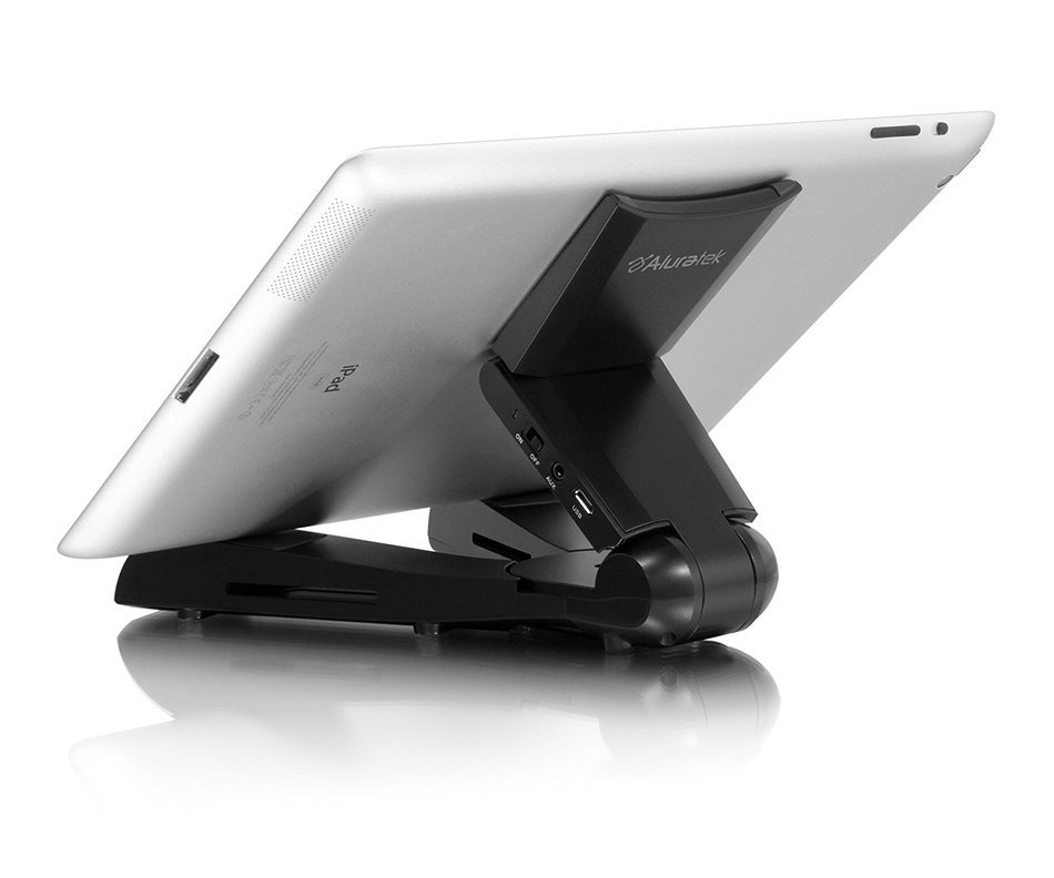 Aluratek Universal Tablet Stand Bluetooth Speaker N3