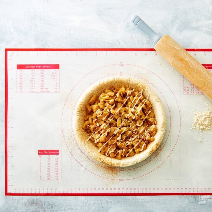 BakeitFun Silicone Pastry Mat With Measurements, Standard Size 23" x 15", Full Sticks To Countertop For Rolling...