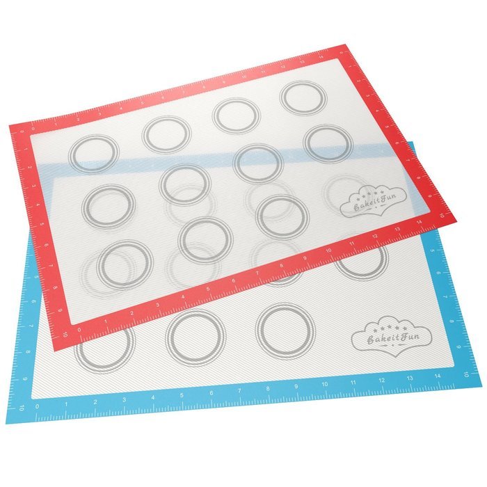 BakeitFun Silicone Pastry Mat With Measurements, Standard Size 23" x 15", Full Sticks To Countertop For Rolling... N10