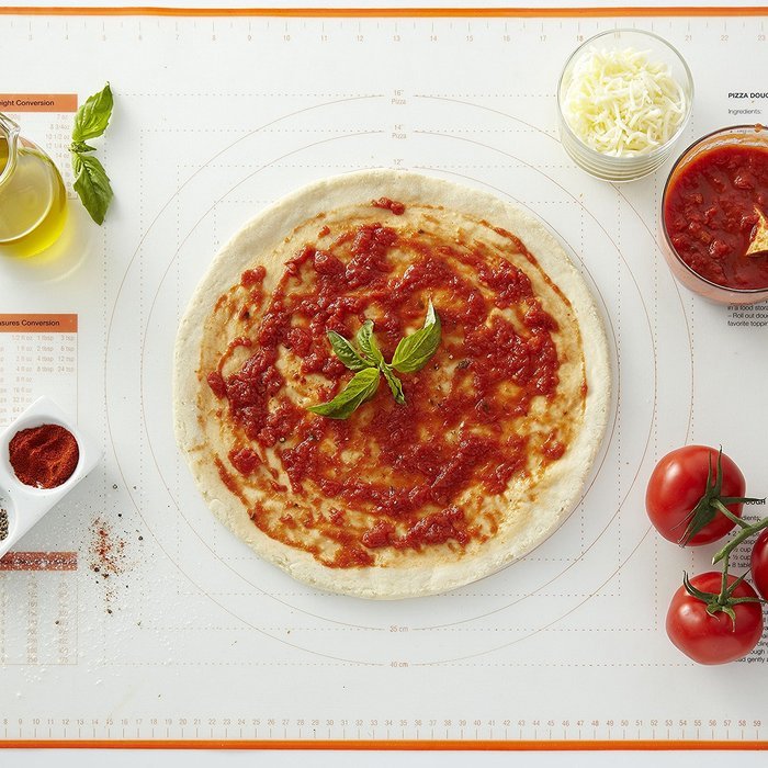 BakeitFun Silicone Pastry Mat With Measurements, Standard Size 23" x 15", Full Sticks To Countertop For Rolling... N32