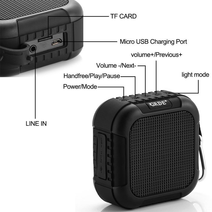 Bluetooth Speakers- Best Waterproof Outdoor & Shower Portable Mini Wireless Bluetooth Speaker,APP Remote Control... N2