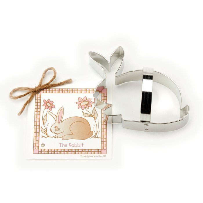 Rabbit Cookie and Fondant Cutter - Ann Clark - 5.3 Inches - US Tin Plated Steel