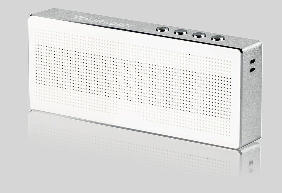 Youmoon Portable Mini Bluetooth Speaker Ym370 Ultra-thin Square Box + Microphone with 8 Hour Playtime Including...