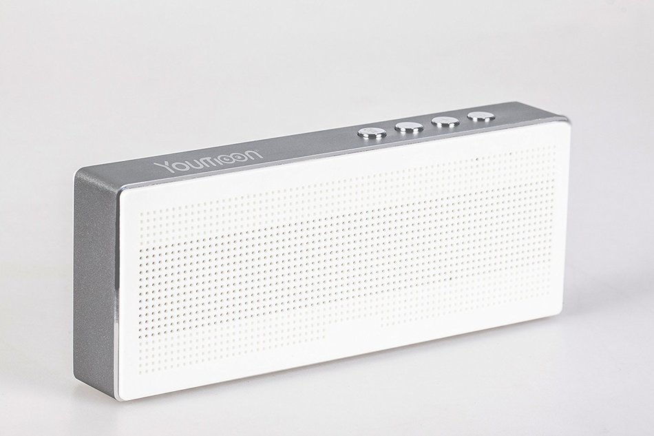 Youmoon Portable Mini Bluetooth Speaker Ym370 Ultra-thin Square Box + Microphone with 8 Hour Playtime Including... N3