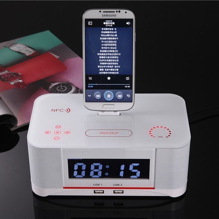 innuoo A8S NFC Bluetooth docking speaker for Samsung S6 edge S5 S4 Note 4 3 LG Andriod N4