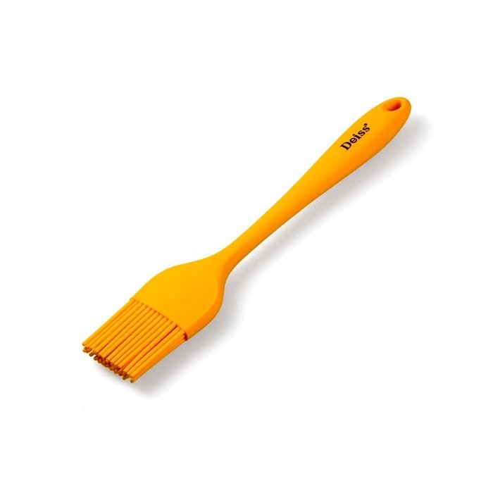 Deiss ART 3-piece Silicone Utensil Set &mdash; Slotted Turner, Spatula, Pastry Brush &mdash; Seamless Hygienic Design &mdash; Safe... N6