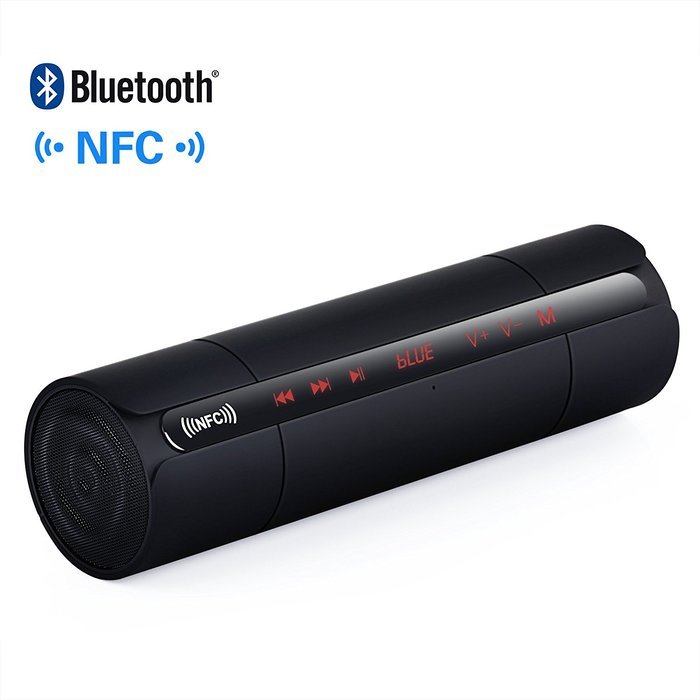 FULiYEAR LCD Touch Bluetooth Speakers,3D-Tumbler Speaker ,NFC Subwoofer Speaker Built in Mic Handsfree for Phone...