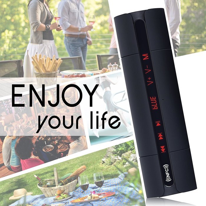 FULiYEAR LCD Touch Bluetooth Speakers,3D-Tumbler Speaker ,NFC Subwoofer Speaker Built in Mic Handsfree for Phone... N4