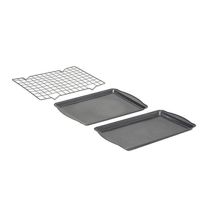 Baker's Advantage 3-Piece Cookie Sheet and Cooling Rack Set N2