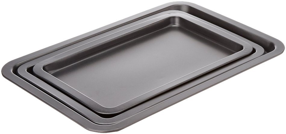 AmazonBasics 3-Piece Baking Sheet Set N4