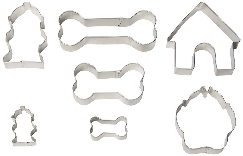R & M Industries 1947 Dog Bone Cookie Cutters, Set of 7