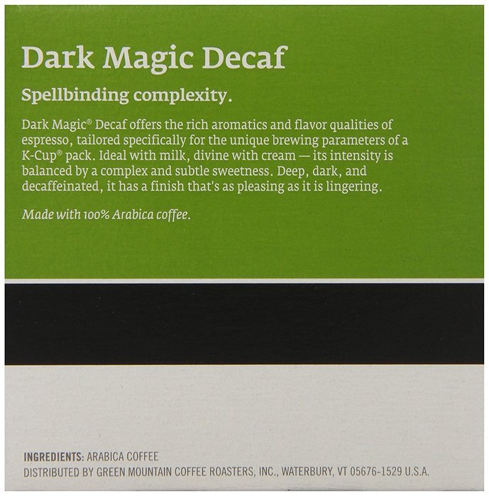 Green Mountain Coffee Decaf K-Cup, Dark Magic, 12-Count N5