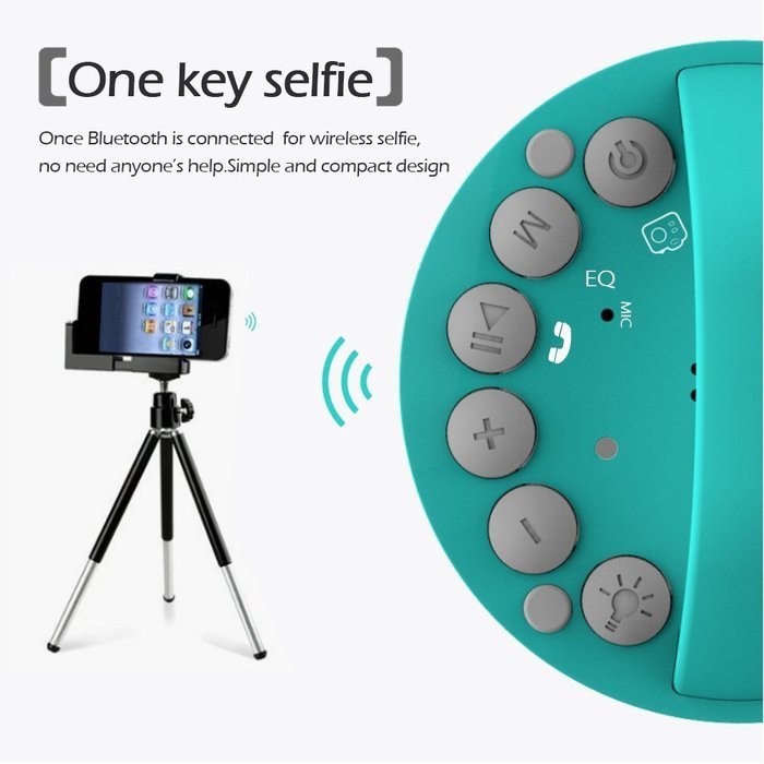 Docooler B13 Camping LED Speaker Wireless Bluetooth Speaker with Selfie Camera LED Lamp Hands-free Call Anti-lost... N4