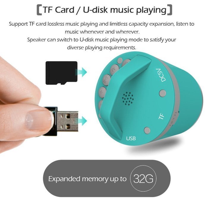 Docooler B13 Camping LED Speaker Wireless Bluetooth Speaker with Selfie Camera LED Lamp Hands-free Call Anti-lost... N6