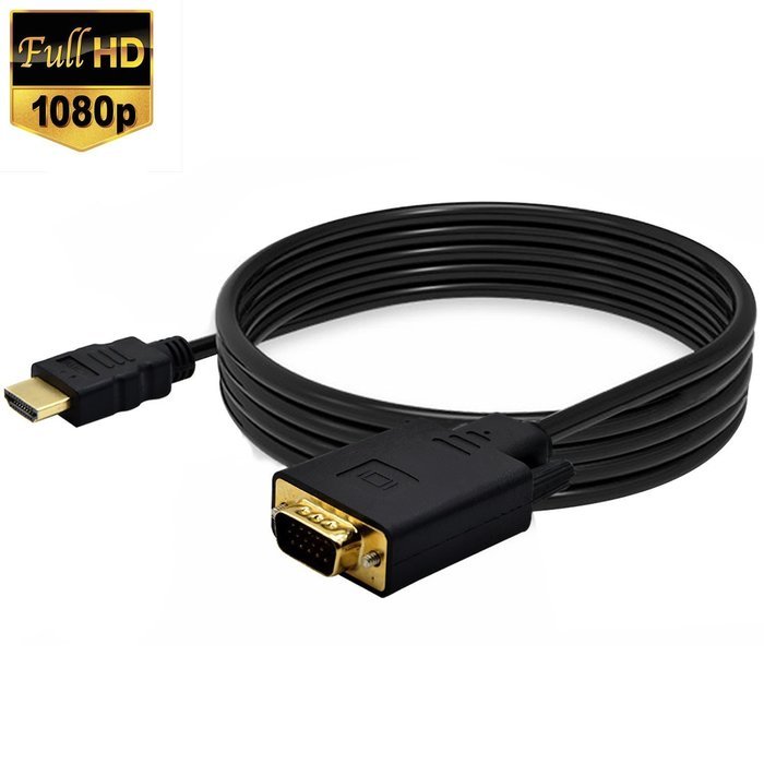VAlinks Active HDMI Male to VGA Male D-SUB 15 Pin M/M Video Converter Cable Adapter Support Full 1080P Convert...