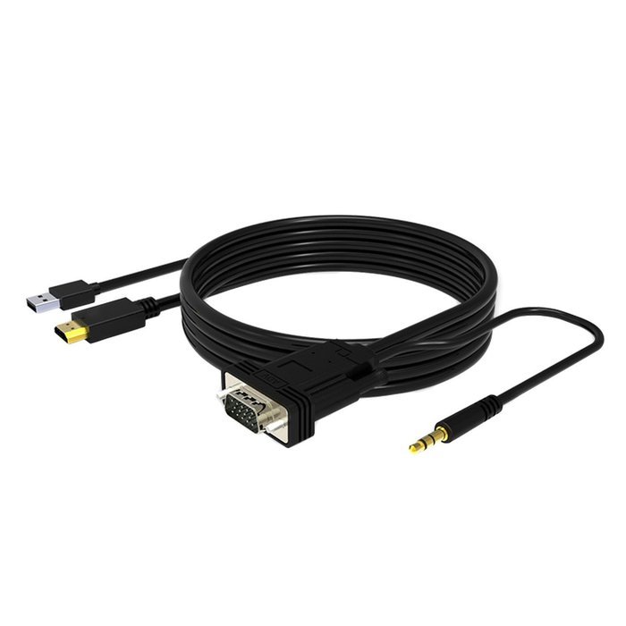 VAlinks Active HDMI Male to VGA Male D-SUB 15 Pin M/M Video Converter Cable Adapter Support Full 1080P Convert... N8
