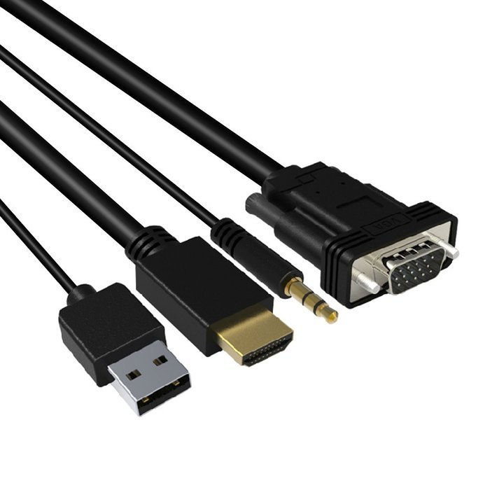 VAlinks Active HDMI Male to VGA Male D-SUB 15 Pin M/M Video Converter Cable Adapter Support Full 1080P Convert... N14