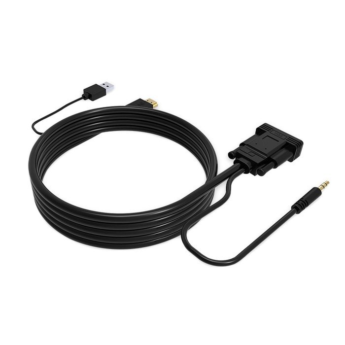 VAlinks Active HDMI Male to VGA Male D-SUB 15 Pin M/M Video Converter Cable Adapter Support Full 1080P Convert... N15